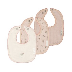 Ely's & Co. Baby Muslin Terry Bib - 3 Pack - 1 of 4