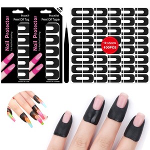 SAVILAND U-Shield UV Protect Kit - 100-Count Anti-Curing Tapes for French Tips & Cuticles.(Peel Off) - 1 of 4