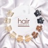 Hair Essentials Mini Flower Hair Claw Clips - 10-Piece Set, Small and Lightweight, Neutral Colors for Everyday Styling - 10pcs - 3 of 4