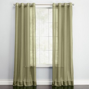 BrylaneHome BH Studio Sheer Voile Grommet Panel - 1 of 4