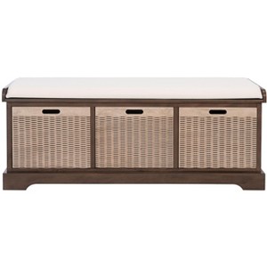 Landers 3 Drawer Cushion Bench - BCH5703 - Safavieh - 1 of 4