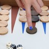 WE Games Luxury Wood Backgammon Set with Leatherette Interior - 19 inches - Handcrafted in Greece - 3 of 4