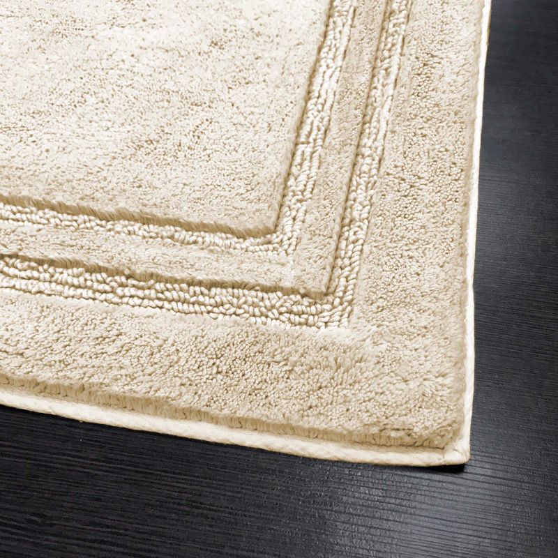 Non-Slip Machine Washable Solid Cotton 2 Piece Bathroom Rug Set by Blue Nile Mills, 3 of 7