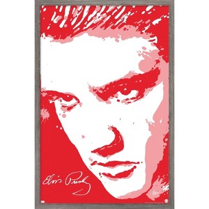 Trends International Elvis Presley - Red Framed Wall Poster Prints - 1 of 4