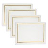 Saro Lifestyle Embroidered Line Design Placemat (Set of 4) - 3 of 4
