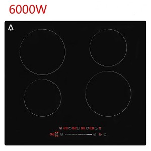 23" Built-in Electric Cooktop 6000W Ceramic Glass Radiant Stovetop 4 Burners - 1 of 4