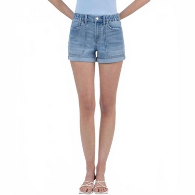Women's Double Cuffed Denim Shorts - LOVERVET