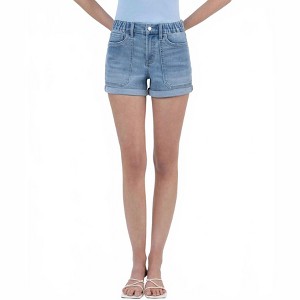 Women's Double Cuffed Denim Shorts - LOVERVET - 1 of 4