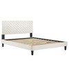 Modway Leah Chevron Tufted Performance Velvet Full Platform Bed - 4 of 4