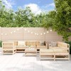 vidaXL Garden Lounge Set Solid Pine Wood Large Modular - Natural Pine - 2 of 4
