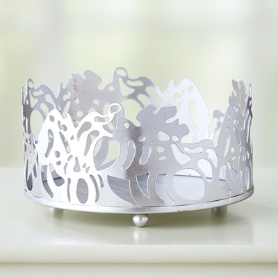The Lakeside Collection Seasonal Metal Pillar Candle Holder Seasonal Motif Design