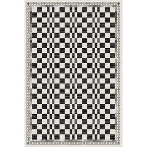 COZONY Washable Modern Abstract Checkered Low Pile Area Rug for Living Room Bedroom Dining Room - 1 of 4