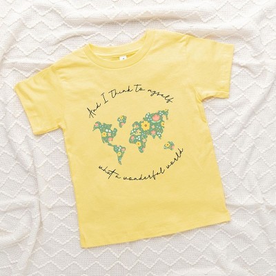 The Juniper Shop What A Wonderful World Toddler Short Sleeve Tee