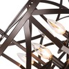 Chloe Lighting Alina Farmhouse 5 Light Oil Rubbed Bronze Finish Ceiling Pendant 21" Wide - 2 of 4