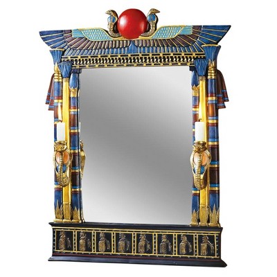 Design Toscano Wadjet Wall Mirror with Cobra Sconces