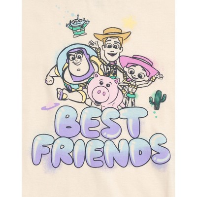 Disney Toy Story Big Girls 2 Pack T-Shirts Beige / Pale Aqua 10-12 — фото 5