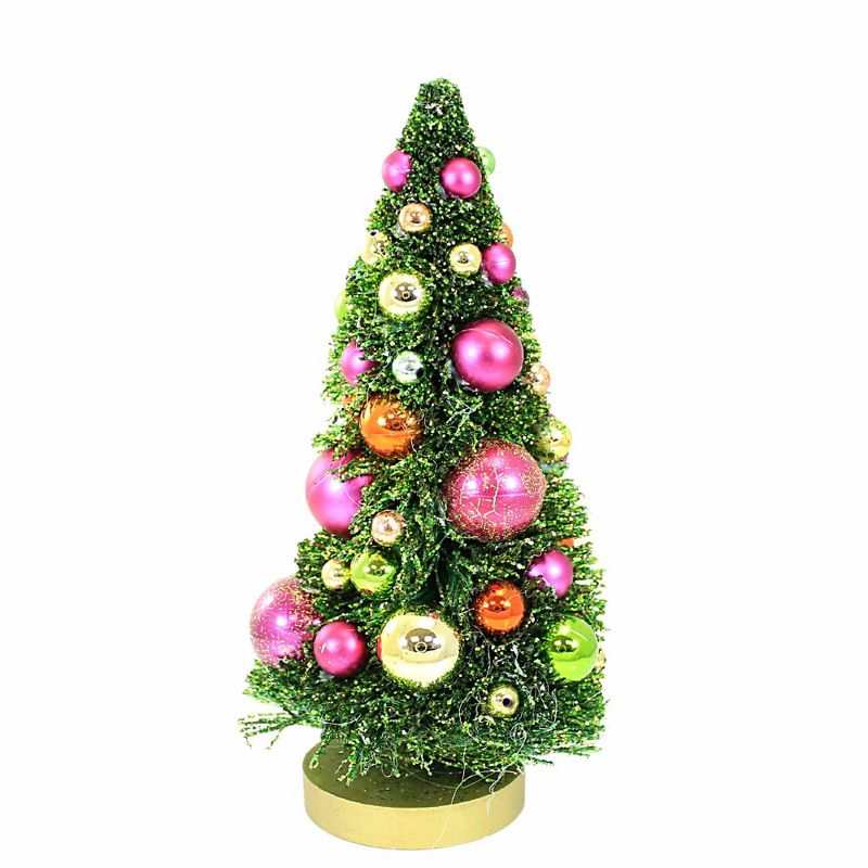 Cody Foster 10.5 Inch Bright Bottle Brush Christmas Tree Shatterproof Ornaments Centerpiece Holiday Decoration Bottle Brush Trees, 3 of 4