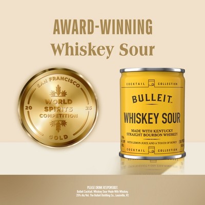 Bulleit Bourbon Sour Whiskey - 4pk/100ml Cans