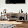 VECELO TV Stand, Entertainment Center, Media Console Table with Adjustable Storage Shelves - 3 of 4