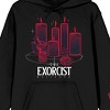 The Exorcist Candle Design Long Sleeve Black Adult Hooded Sweatshirt - image 2 of 4