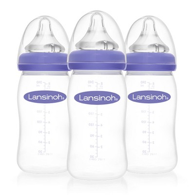 Lansinoh Breastfeeding Bottle for Baby with NaturalWave Nipple, 8 oz 