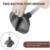 JANSNO 2-in-1 Toilet Brush & Plunger Set with Holder - Efficient Bathroom Cleaning Tool - 3 of 4