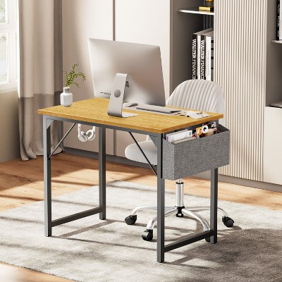 31-63" Game Computer Desk with Storage, Home Office Simple Style PC Table for Youth Student Adult, Monitor Stand, Modern Work-The Pop Home