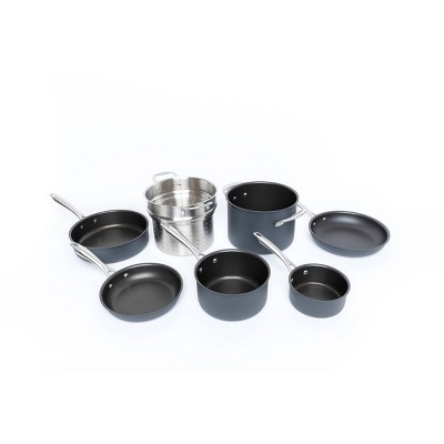 Cuisinart 11-Piece Black Nonstick Aluminum Cookware Set