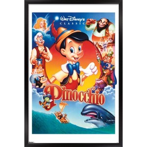 Trends International Disney Pinocchio (1940) - Group One Sheet Framed Wall Poster Prints - 1 of 4