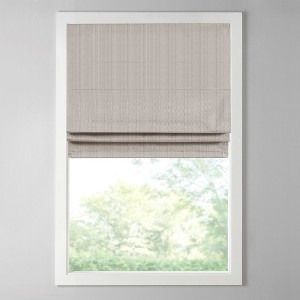Vynxaria 31"Wx64"L Basketweave Room Darkening Cordless Roman Shade,taupe(Only 1 PC) - 1 of 4