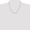 Black Bow Jewelry 2mm Sterling Silver Solid Round Box Chain Necklace - 2 of 4