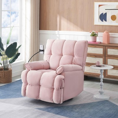 VYNXARIA Single chair pink comfortable seat, the seat is soft and comfortable, suitable for small living room space single sofa