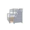 Twin Over Full Bunk Bed with Trundle and Safety Guardrail - 4 of 4