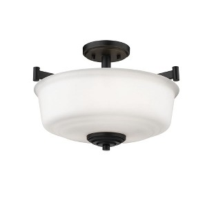 Millennium Lighting Burbank 3 - Light Flush Mount in  Matte Black - 1 of 1