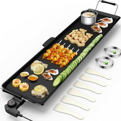 Indoor Stove Top Griddle Master Teppanyaki Grill Top, Griddle Top Plate