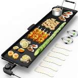 Electric Teppanyaki Table Top Grill Griddle BBQ Barbecue Nonstick Camping
