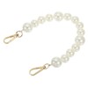 Unique Bargains Zinc Alloy Imitation Pearl Bead Purse Handbag Chain Strap Clutch 12.6" Light Gold - 3 of 3