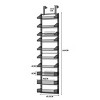 10 Tier Over The Door Pantry Organizer, 55 Lb Capacity, Heavy Duty Carbon Steel Door Organizer with Adjustable Wire Baskets - 3 of 4