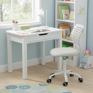 Homy Casa Kids Adjustable Swivel Desk Chair with Padded Seat and Wheels - 1 of 4