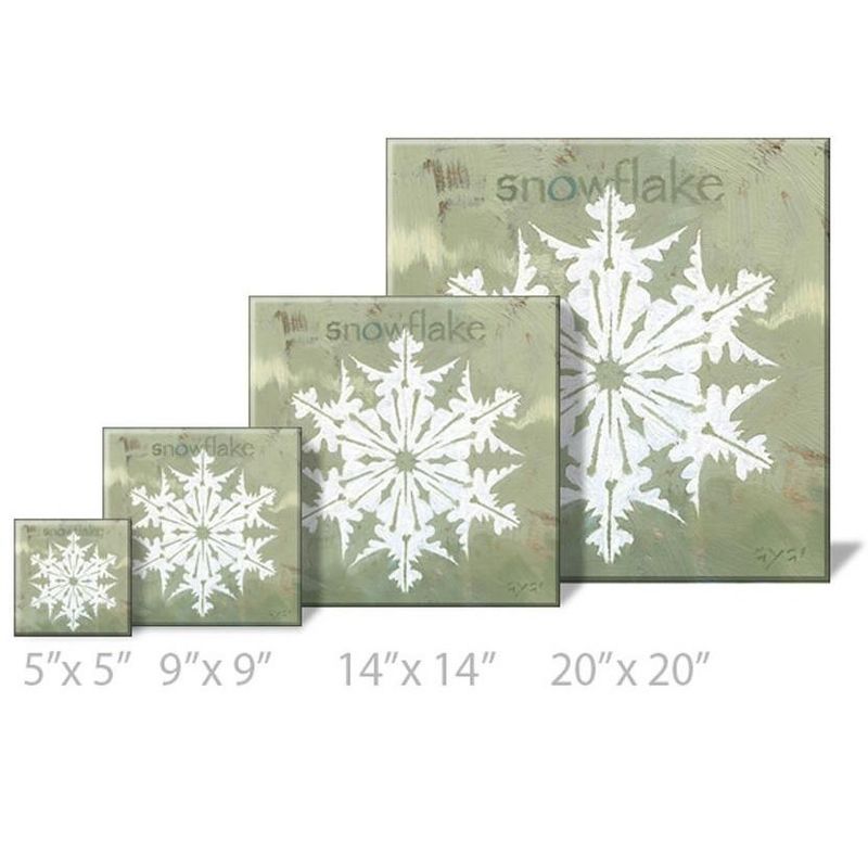 Sullivans Darren Gygi Winged Snowflake Canvas, Museum Quality Giclee Print, Gallery Wrapped, Handcrafted in USA, 3 of 4