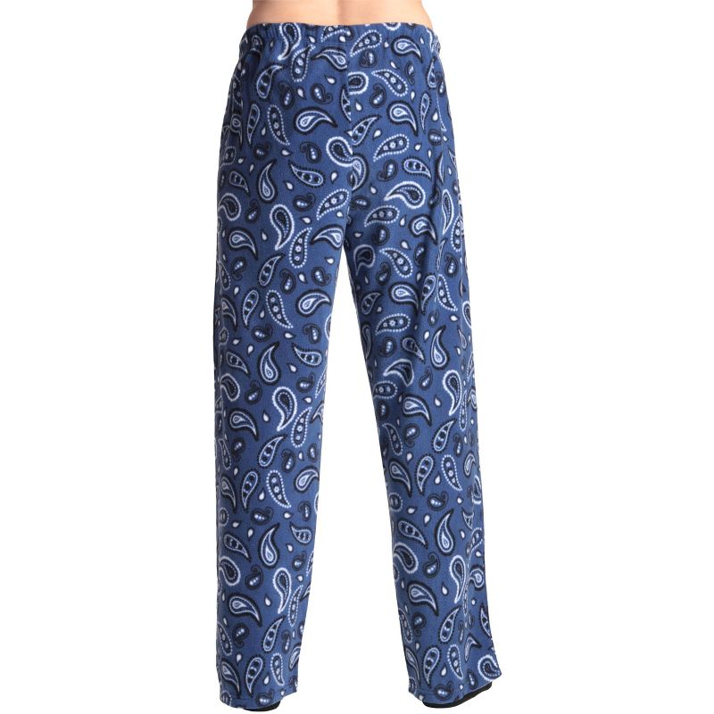 #followme Men's Microfleece Pajamas - Paisley Bandana Print Pajama Pants for Men - Lounge & Sleep PJ Bottoms, 3 of 4
