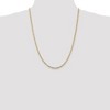 Black Bow Jewelry 3mm, 14k Yellow Gold, Open Concave Figaro Chain Necklace - 2 of 4
