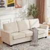 83 Inch Modern 3 Seater Sofa, Deep Seat Couch with Washable Detachable Covers, Comfy Chenille Couch, Oversized Cloud Sofa for Living Room, Apartment - 4 of 4