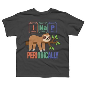 Boy's Design By Humans Funny Science Sloth i Nap Periodic Sloths Lovers By yargic T-Shirt - 1 of 3