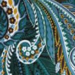 frost teal paisley
