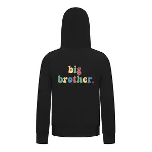 Everyday Kids Big Brother Boys Zip Up Hoodie – Colorful Sibling Sweatshirt - 1 of 4