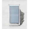 Bacati - Liam Aqua/Navy Large Triangles Muslin 100 percent Cotton Universal Baby US Standard Crib or Toddler Bed Fitted Sheet - 3 of 4