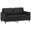 vidaXL 2-Seater Sofa Black 55.1 in. Faux Leather - 2 of 4