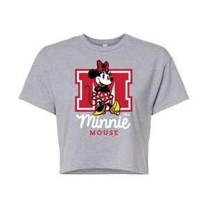 Women's - Disney - Minnie Mouse Cropped Graphic T-Shirt - 1 of 4