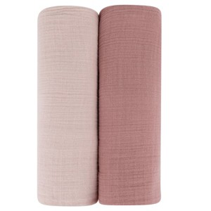 Ely's & Co. Cotton Muslin Swaddle Blanket  2 Pack - 1 of 4